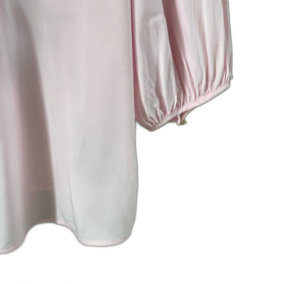Talbots Pintuck Three Quarter Sleeve Pink Lightweight Tunic Blouse Size XL - Picture 4 of 12
